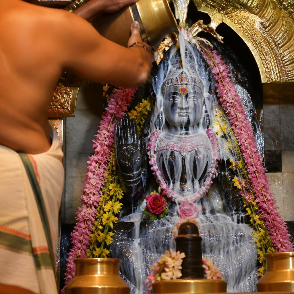 Abhishekam to Sri Mookambika Devi